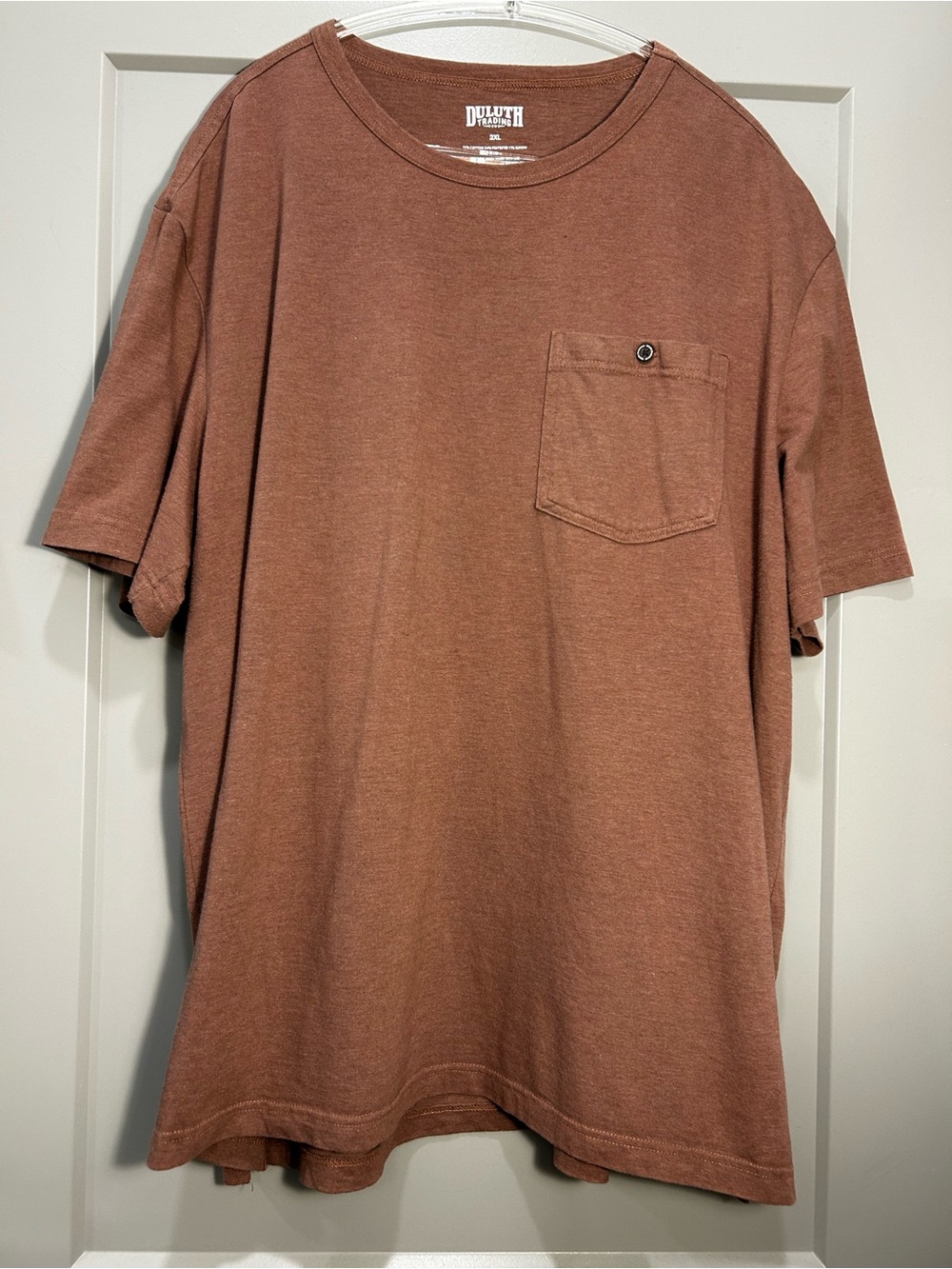 Duluth Trading Co | Short Sleeve Pocket Tee | Men’s | Rust Brown | 2XL